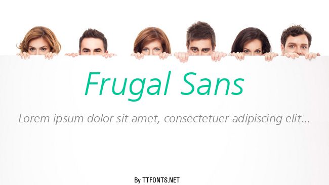 Frugal Sans example